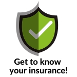 Insurance icon with link
